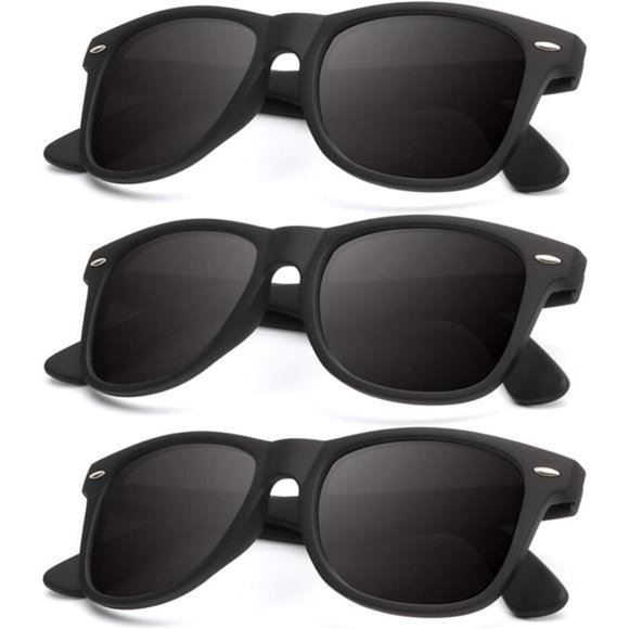 3 Pack Polarized Sunglasses Men Matte Sun glasses Mirror Lens UV Blocking - Picture 1 of 5